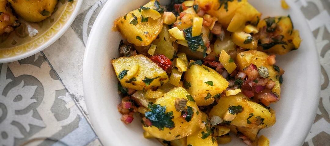 ricetta insalata di patate mediterranea